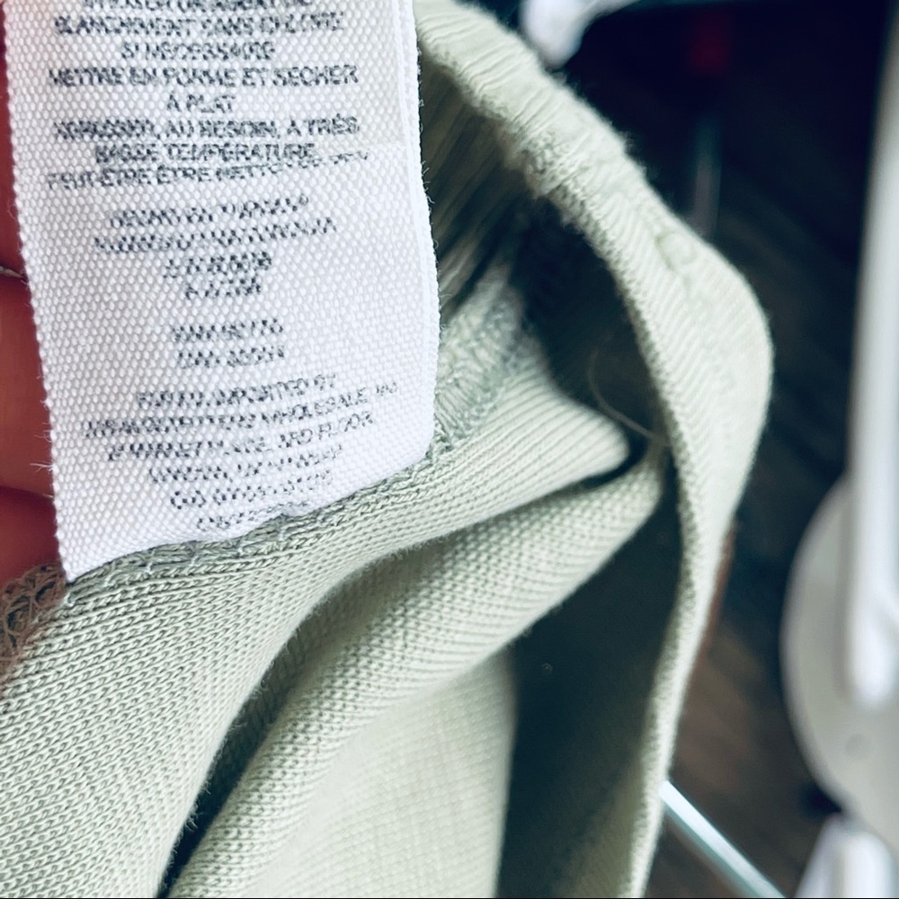Free People Looking Back Ribbed Top Light Celery Green size xsmall 7040 - Picture 12 of 14